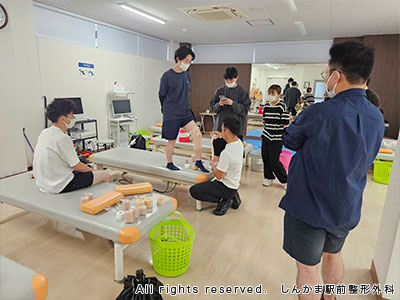 テーピング勉強会 パート3の様子1