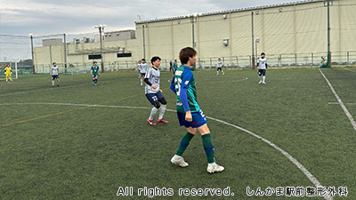 試合中の写真①